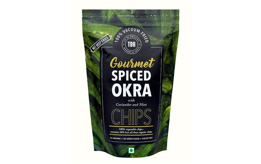 To Be Healthy Spiced Okra Chips With Coriander & Mint   Pack  50 grams
